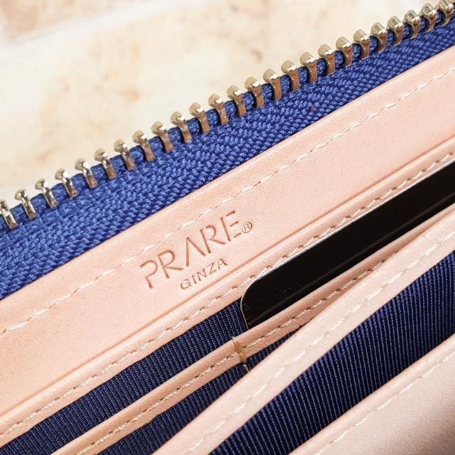 未使用 プレリー ☆ レザー パティーヌ L字ファスナー 長財布 日本製