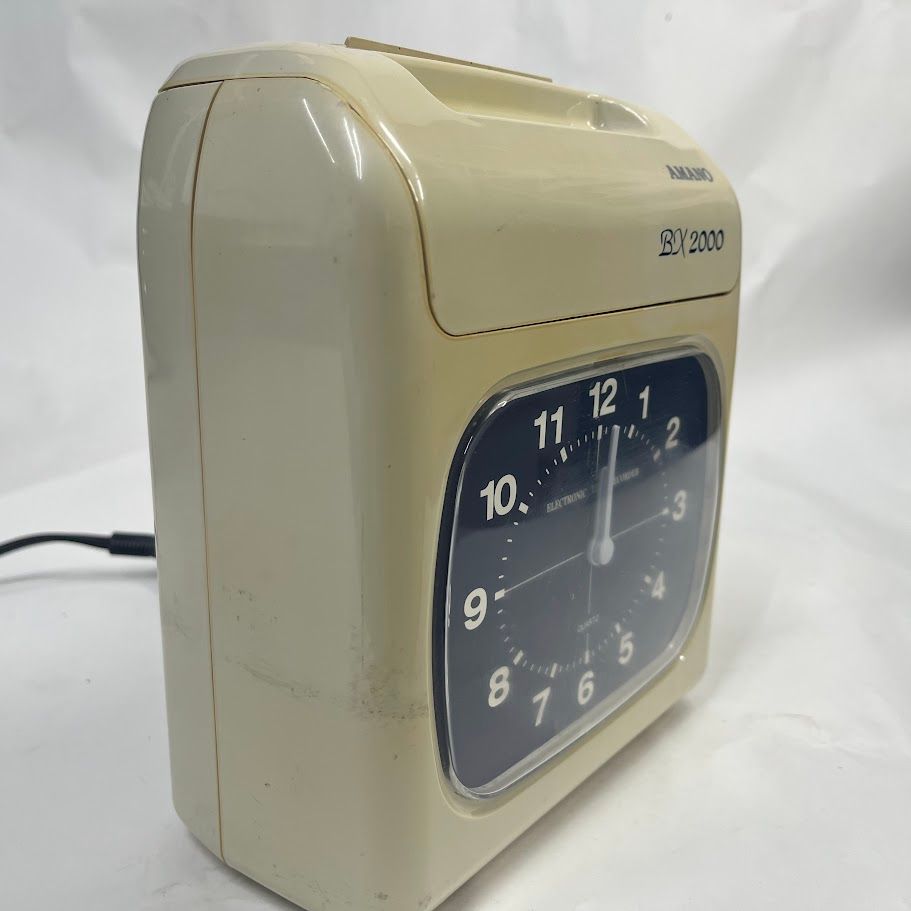 中古】日焼けあり・本体のみ アマノ タイムレコーダーBX2000