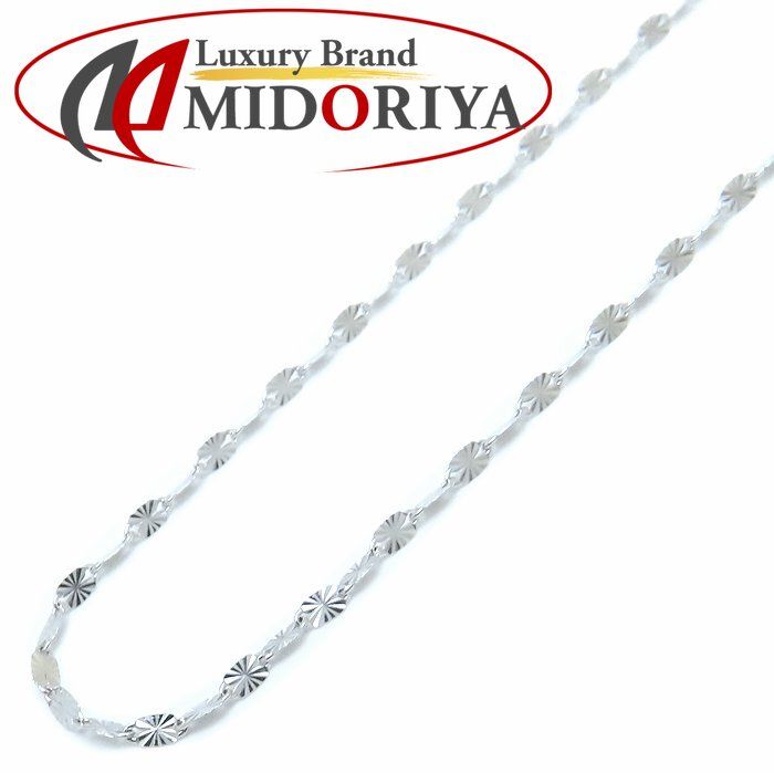 ペタルチェーン ネックレス 45cm 1.7グラム Pt950プラチナ レディース|76309 FJ