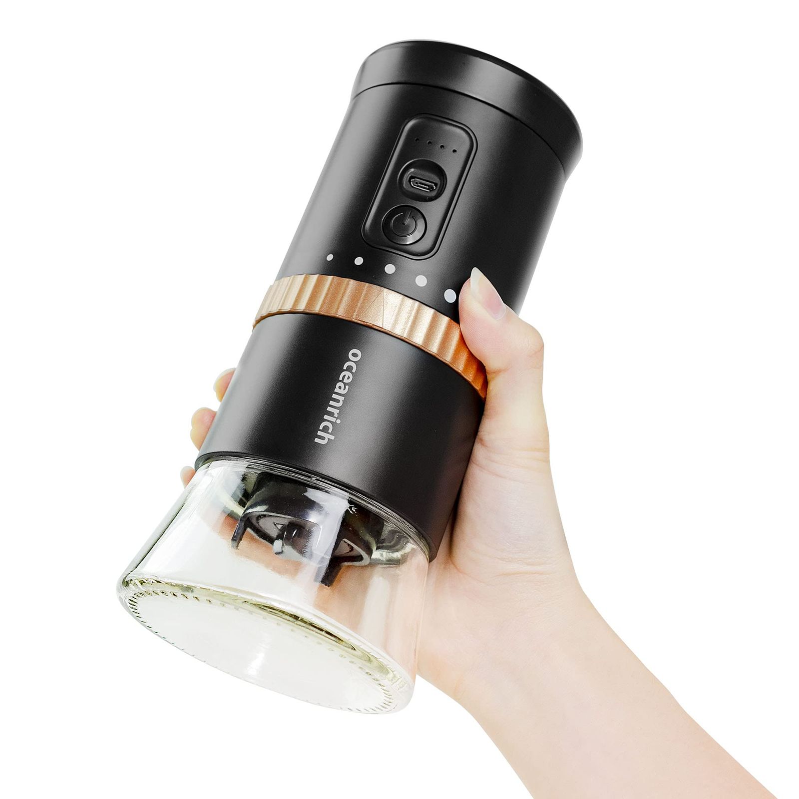 オーシャンリッチ コードレス自動コーヒーミル G2 ブラック UQ-ORG2BL オーシャンリッチ コードレス自動コーヒーミル G2 ブラック UQ-ORG2BL