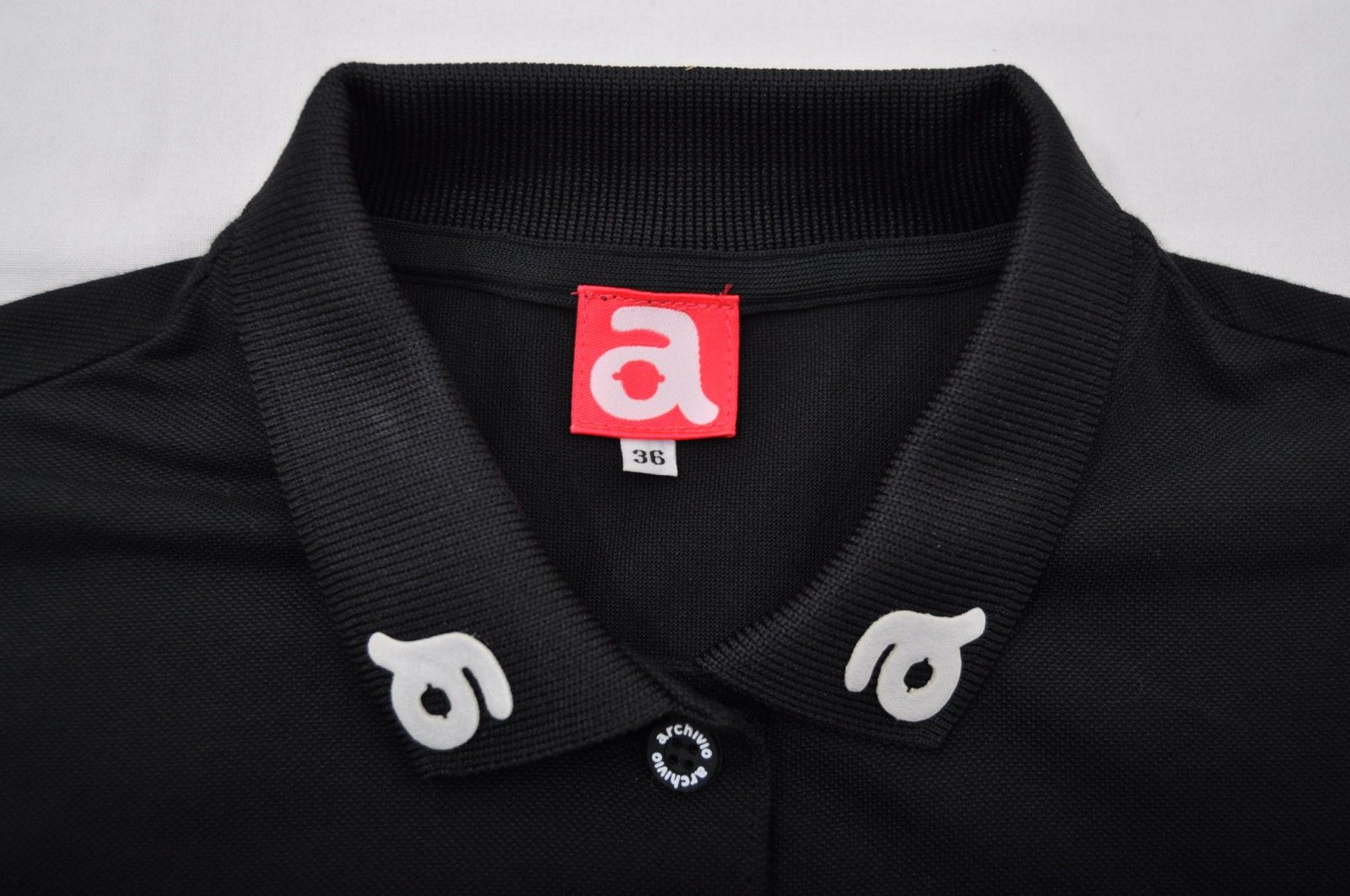 中古 レディース アルチビオ archivio 半袖ポロシャツ 36(S) 黒