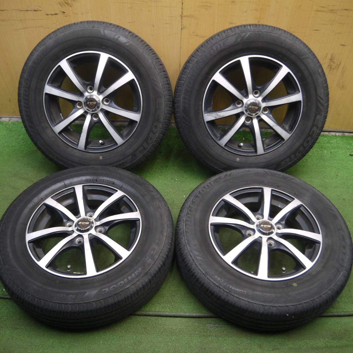 4本価格★155/80R13 ブリヂストン エコピア NH100C JP STYLE MBS MONZA 13インチ PCD100/4H★4030808Hノ