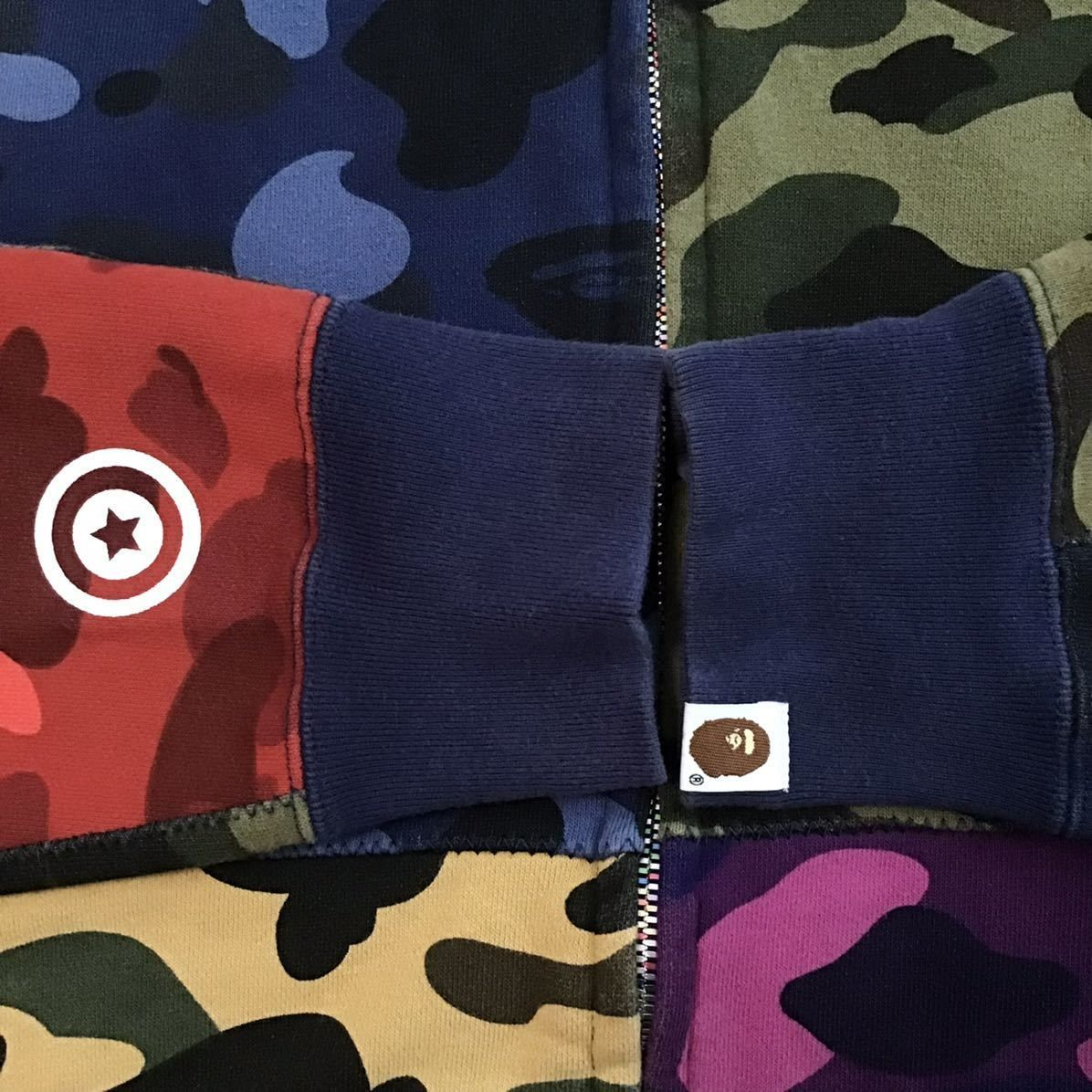 Mix camo シャーク パーカー Lサイズ shark full zip hoodie a bathing ape BAPE crazy エイプ  ベイプ アベイシングエイプ 迷彩