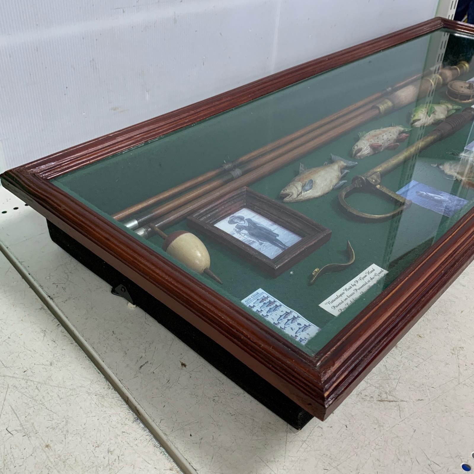 アンティーク オブジェ フライフィッシング ウォールアート 85