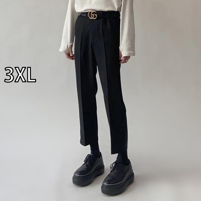 3XL 秋冬 メンズ 服 シンプル ファッション オシャレ 大人 かっこいい 大きいサイズ ストリート 紳士服 パンツ ストレート 韓国スタイル 九分丈 カジュアル