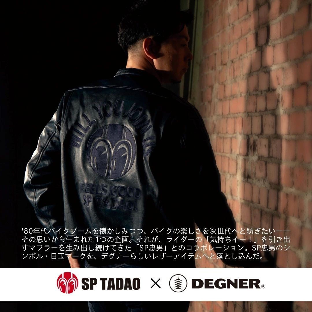 デグナー × SP忠男コラボ SP忠男レザーキャップ やぎ革 SPCP-2 グレー 