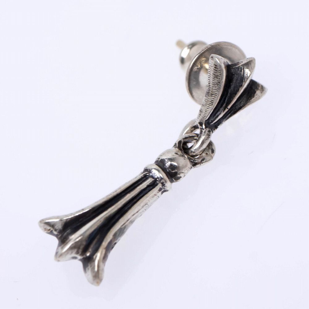 クロムハーツ ミニ クロステイル ピアス リンク SV925シルバー14K正規品 名東】クロムハーツ ミニ クロステイル ピアス リンク SV925 シルバー