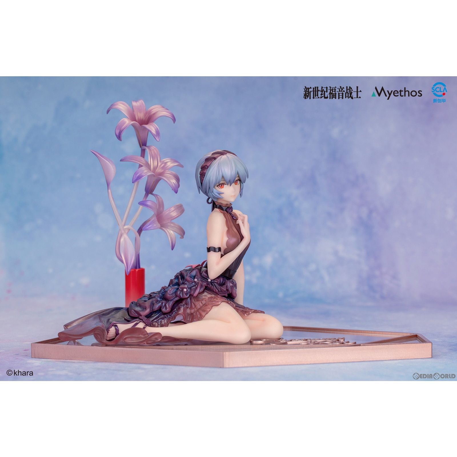 Myethos ミートス エヴァンゲリヲン 綾波レイ アスカ 花の言 フィギュア 綾波レイ 花の言Ver. エヴァンゲリオン 1/7 完成品 フィギュア