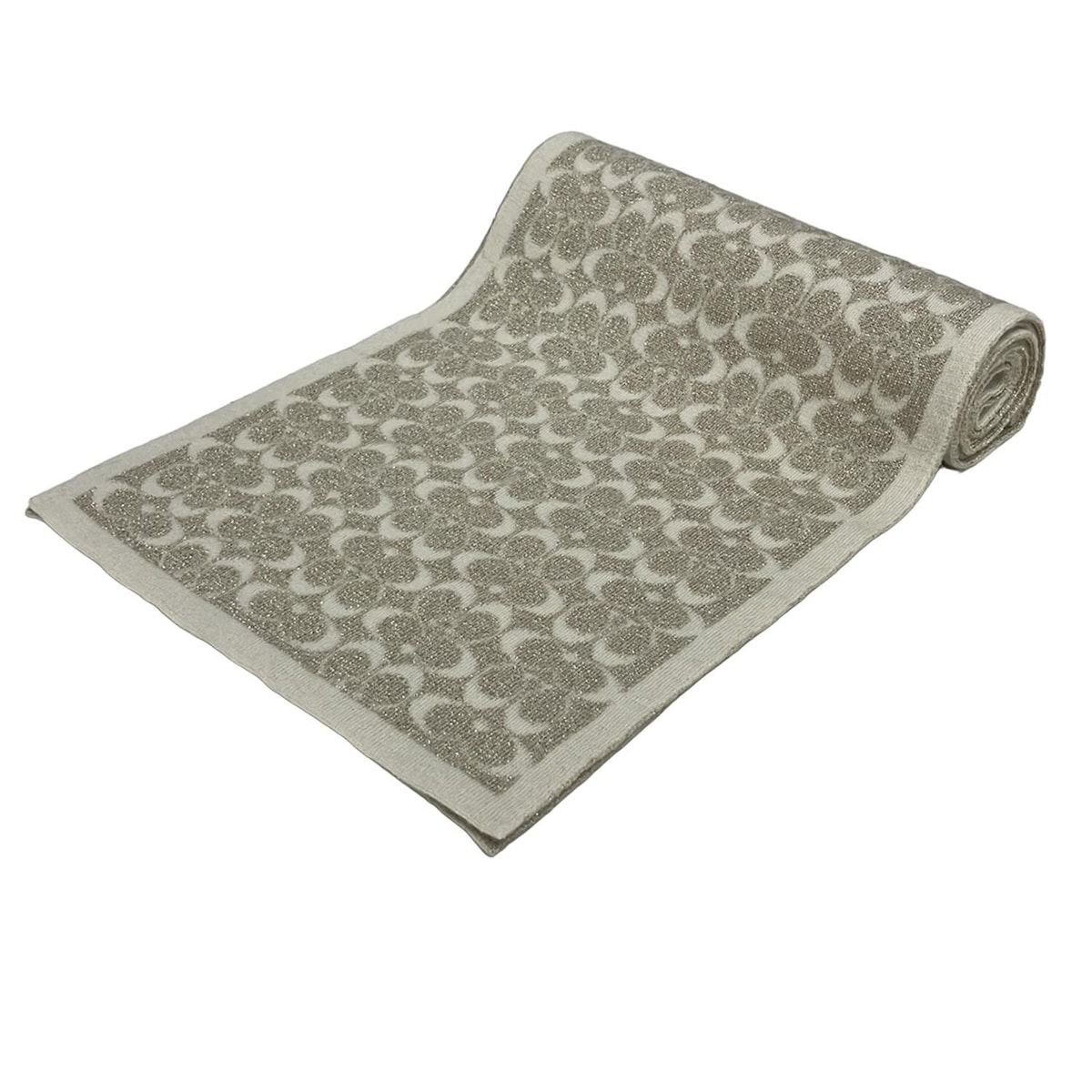 COACH コーチ マフラー - ベージュ×ゴールド ウール