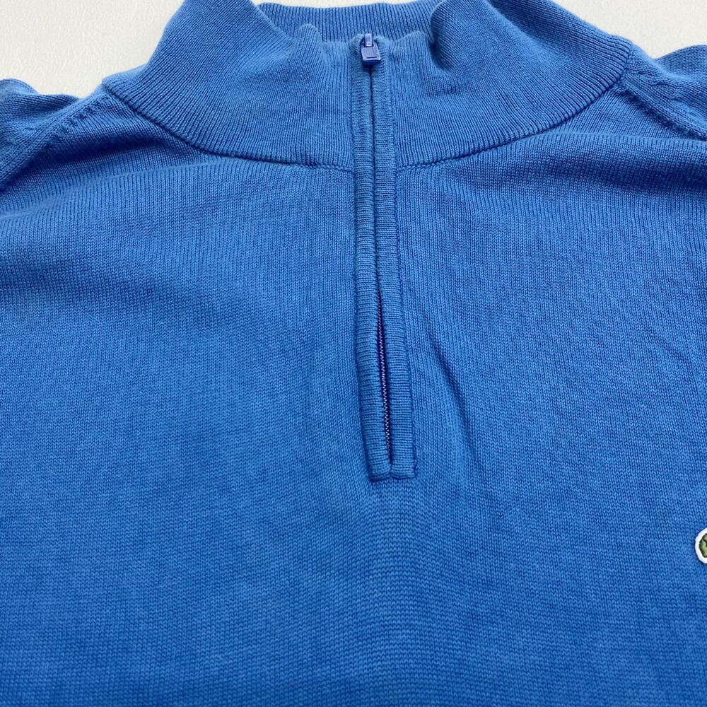 ラコステ LACOSTE ハーフジップ セーター コットンニット プル