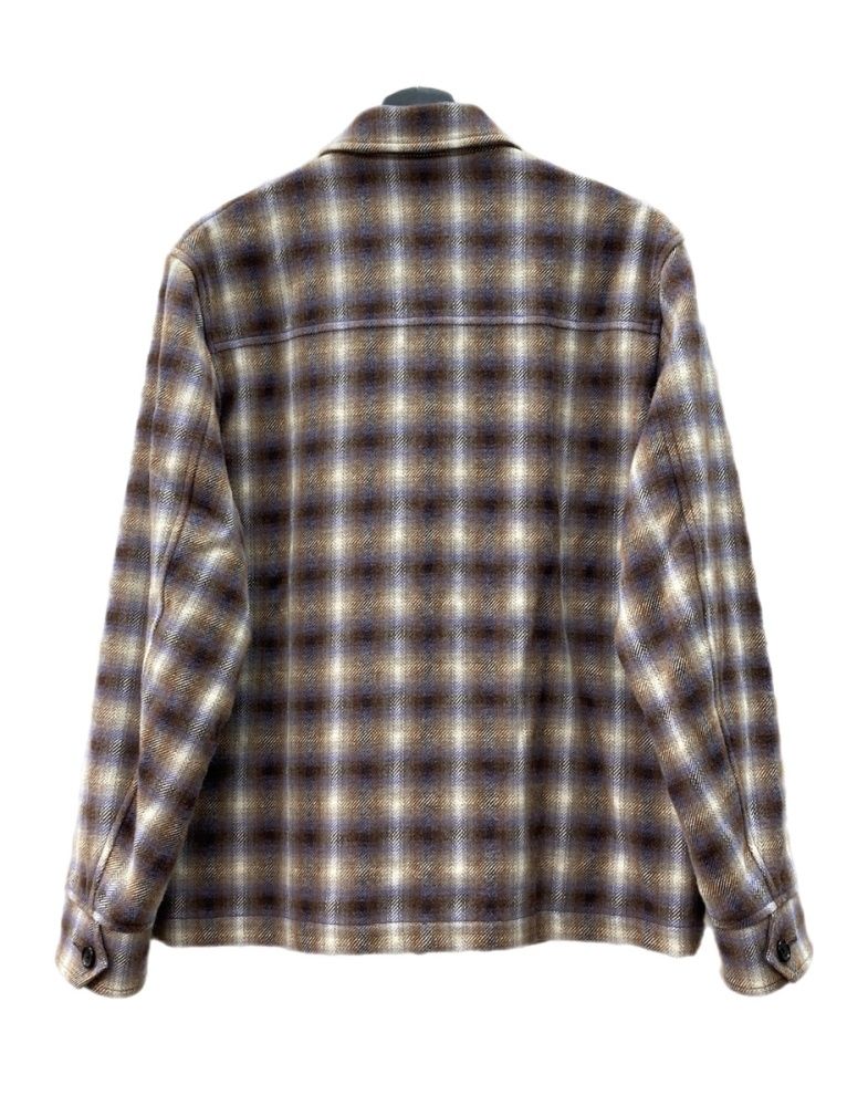 ロンハーマン Ron Herman RHC OMBRE CHECK SHIRTJACKET オンブレ チェック シャツジャケット ダブルジップ アウター 2820400063 ジャケット チェック マルチ Mサイズ 104MT-2104