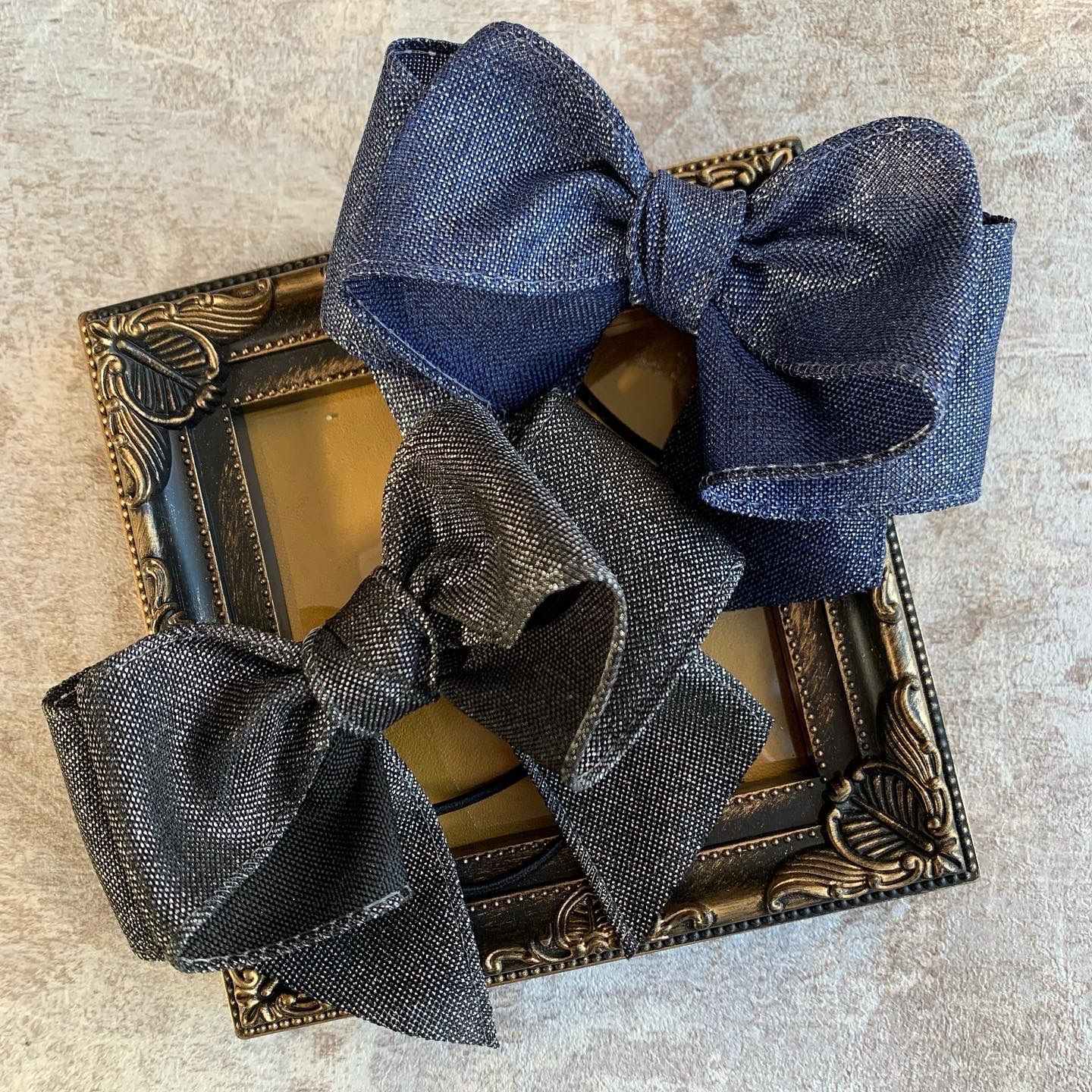 ⑅︎୨୧デニム柄ヘアリボン⑅︎୨୧ - メルカリ
