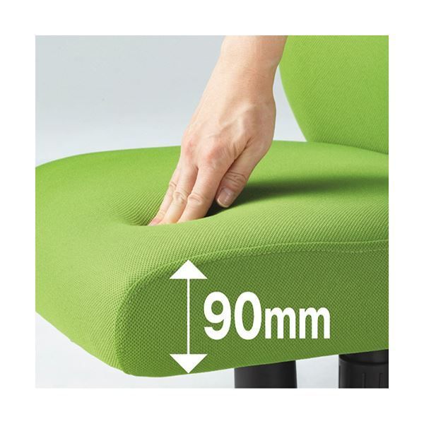 ナカバヤシポケットコイル抗菌チェア 肘なし