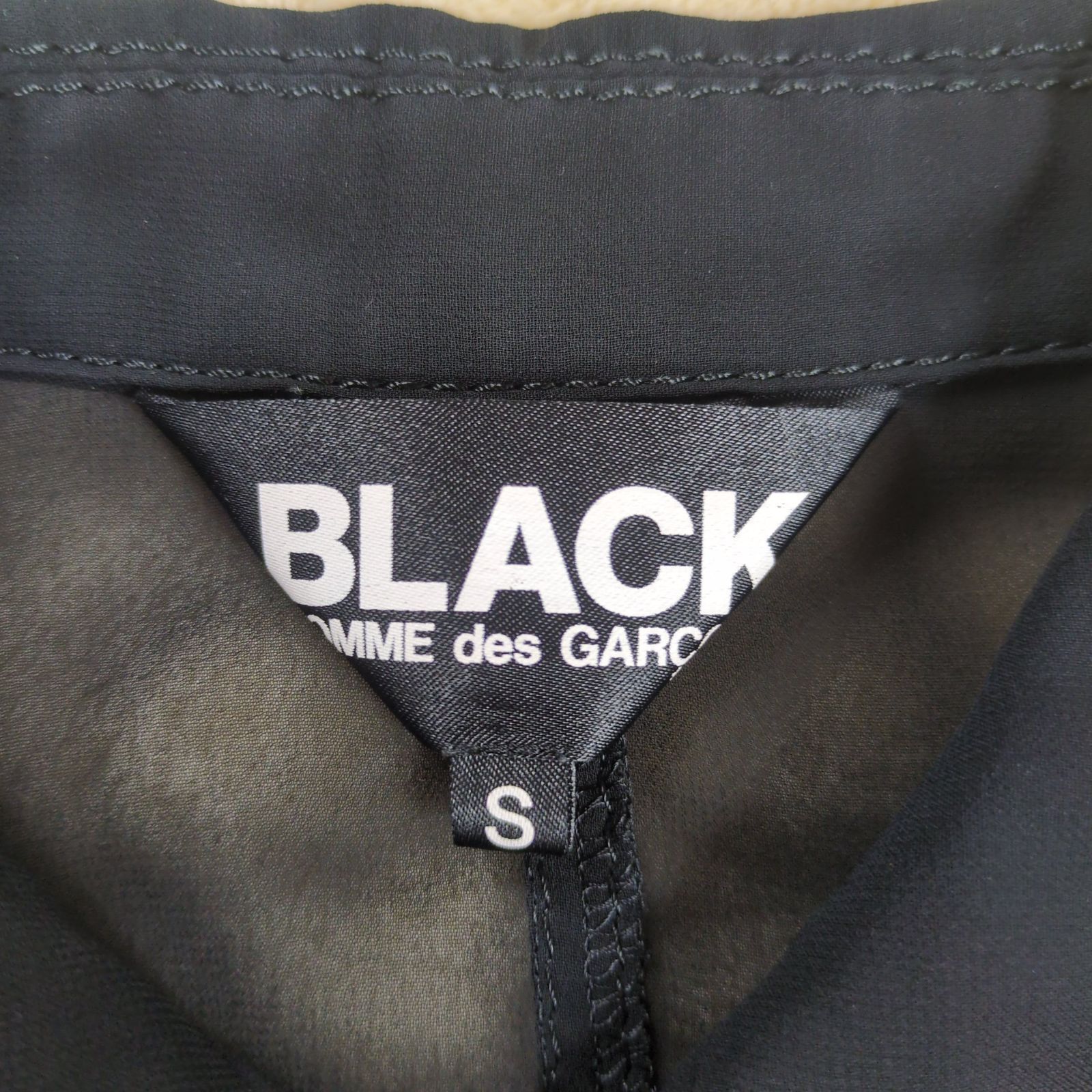 希少】BLACK COMME des GARCONS ジョーゼット 丸襟ジャケット S