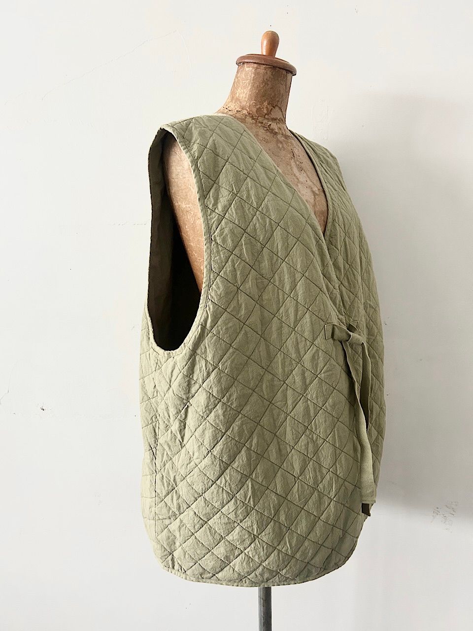 nestRobe コットンラミーキルティングリバーシブルベスト