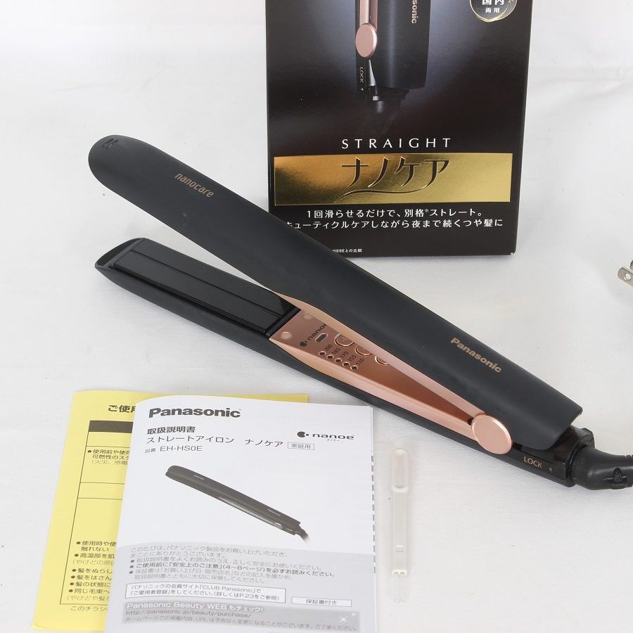 Panasonic ナノケア ストレートヘアアイロン ブラック ナノケア