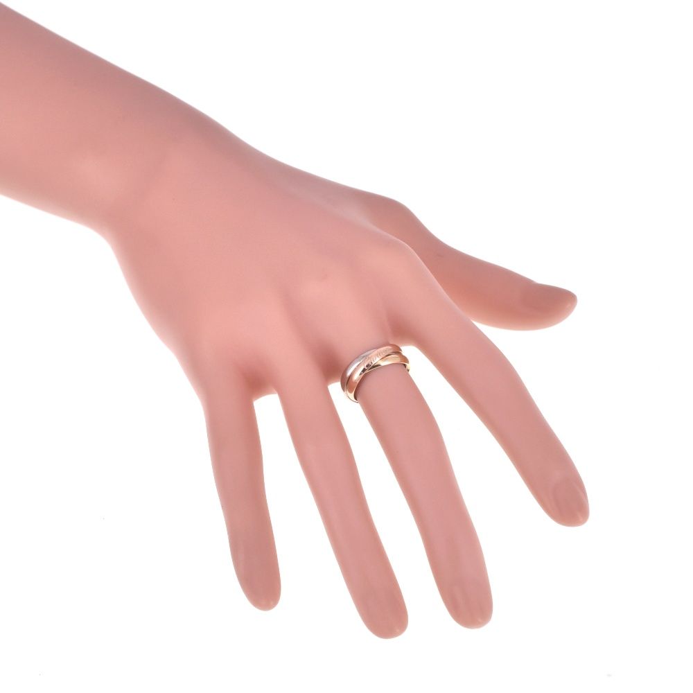 カルティエ CARTIER トリニティ 3連リング サイズ48/JP8 スリーカラ