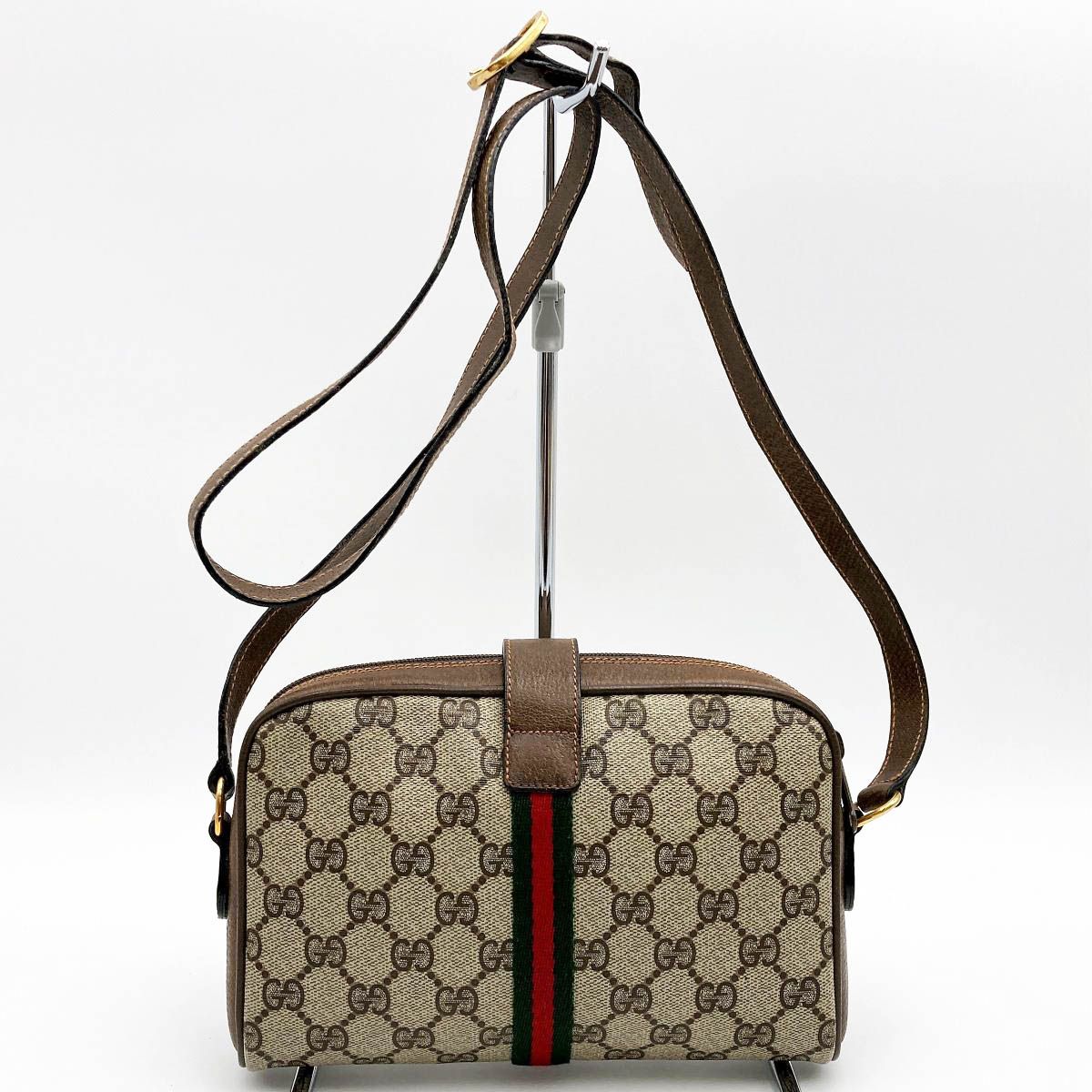 【美品】グッチ ショルダーバッグ カレイド ビー シェリーライン GGスプリーム GUCCI グッチ オールドグッチ シェリーライン ショルダーバッグ