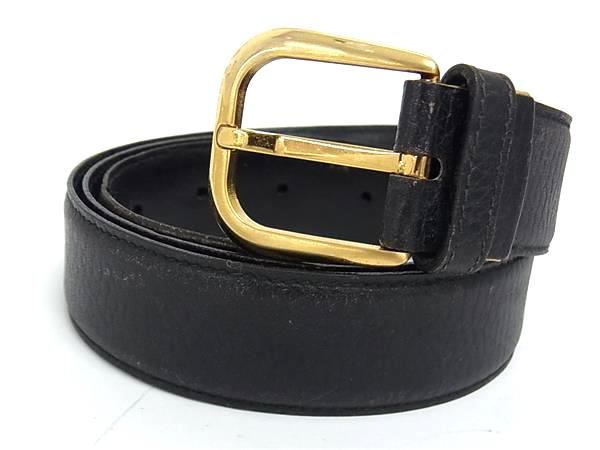極美品　dunhill ダンヒル ベルト　ブラック　ゴールド dunhill ダンヒル ゴールド金具 ベルト 表記サイズ 36/90 メンズ