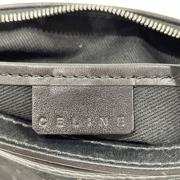 CELINE Cマカダム ミニ ワンショルダー ポーチ ヴィンテージ ショルダーバッグ スエード レザー