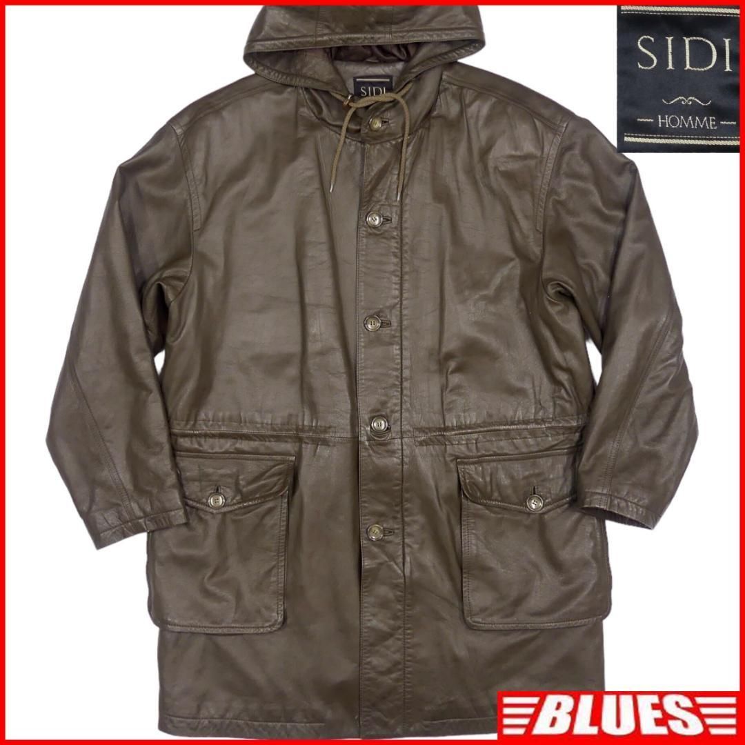 レザー モッズコート 本革 SIDI シティ M メンズ ロングコートJJ866 レザー モッズコート 本革 SIDI シティ M メンズ ロングコートJJ866