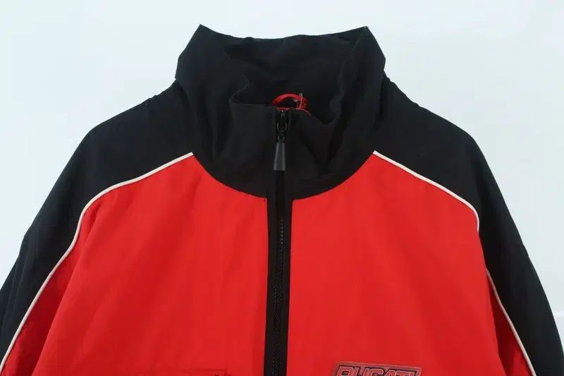 ドゥカティ MEN - L ナイロン ポリ コットン ロゴ ジップアップ ジャケット