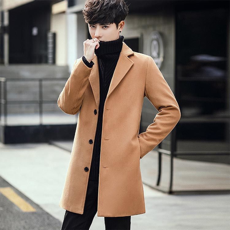 コート 厚手 無地 秋冬 ビジネスコート ビジネス メンズ服