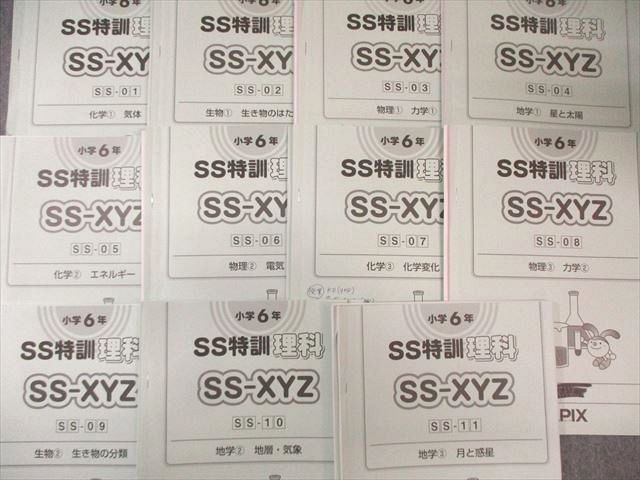 SAPIX 小6 SS特訓 理科 【全11回分フルセット/昼テスト計4回分