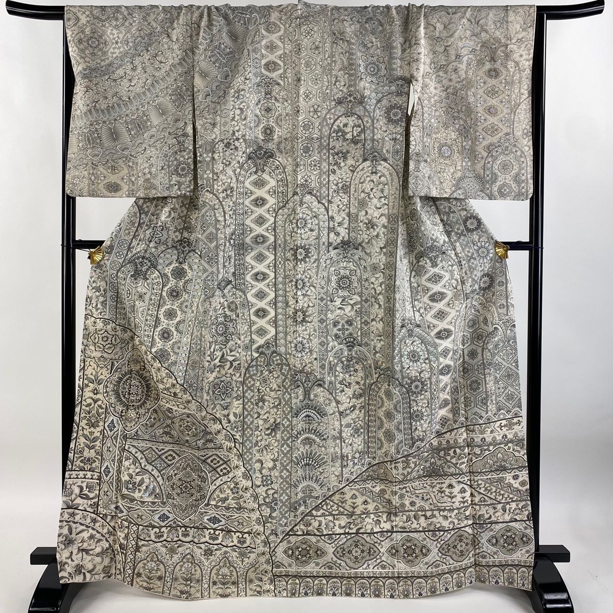 F4 ひな人形飾り台 2段飾り台のみ 高級黒塗り 巾80㎝位 コレクション