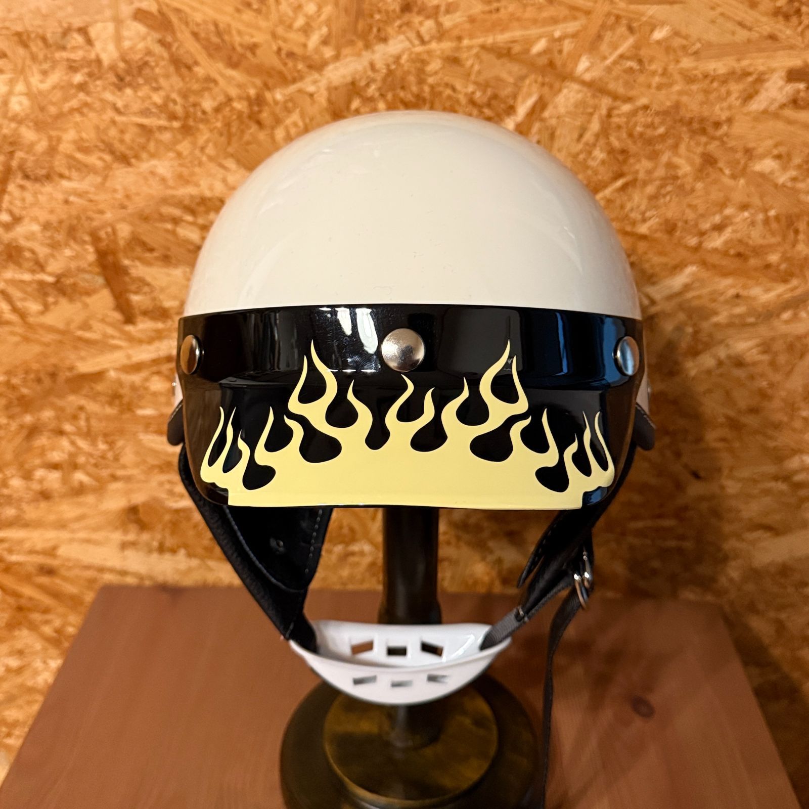 カ*ズ様 BRAPジェットヘルメットカスタムフレイムファイヤーオーシャンビートル カ*ズ様 BRAPジェットヘルメットカスタムフレイムファイヤー