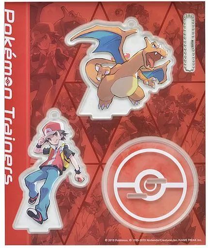 キーホルダー マスコット キャラクター レッド＆リザードン アクリルスタンドキーホルダー Pokemon Trainers ポケットモンスター ポケモンセンター