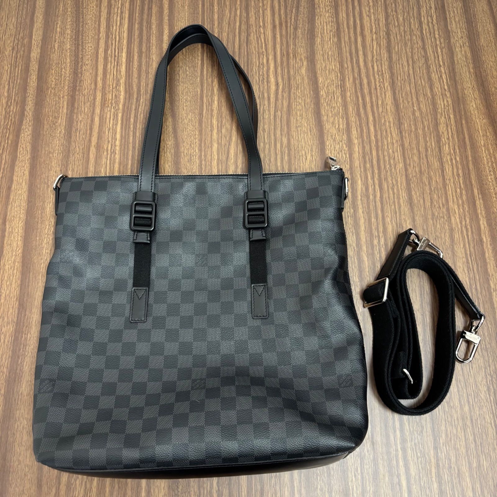 【美品】N41456☆スカイライン☆ダミエパターン ショルダーバッグ☆ 美品】N41456☆スカイライン☆ダミエパターン ショルダーバッグ☆