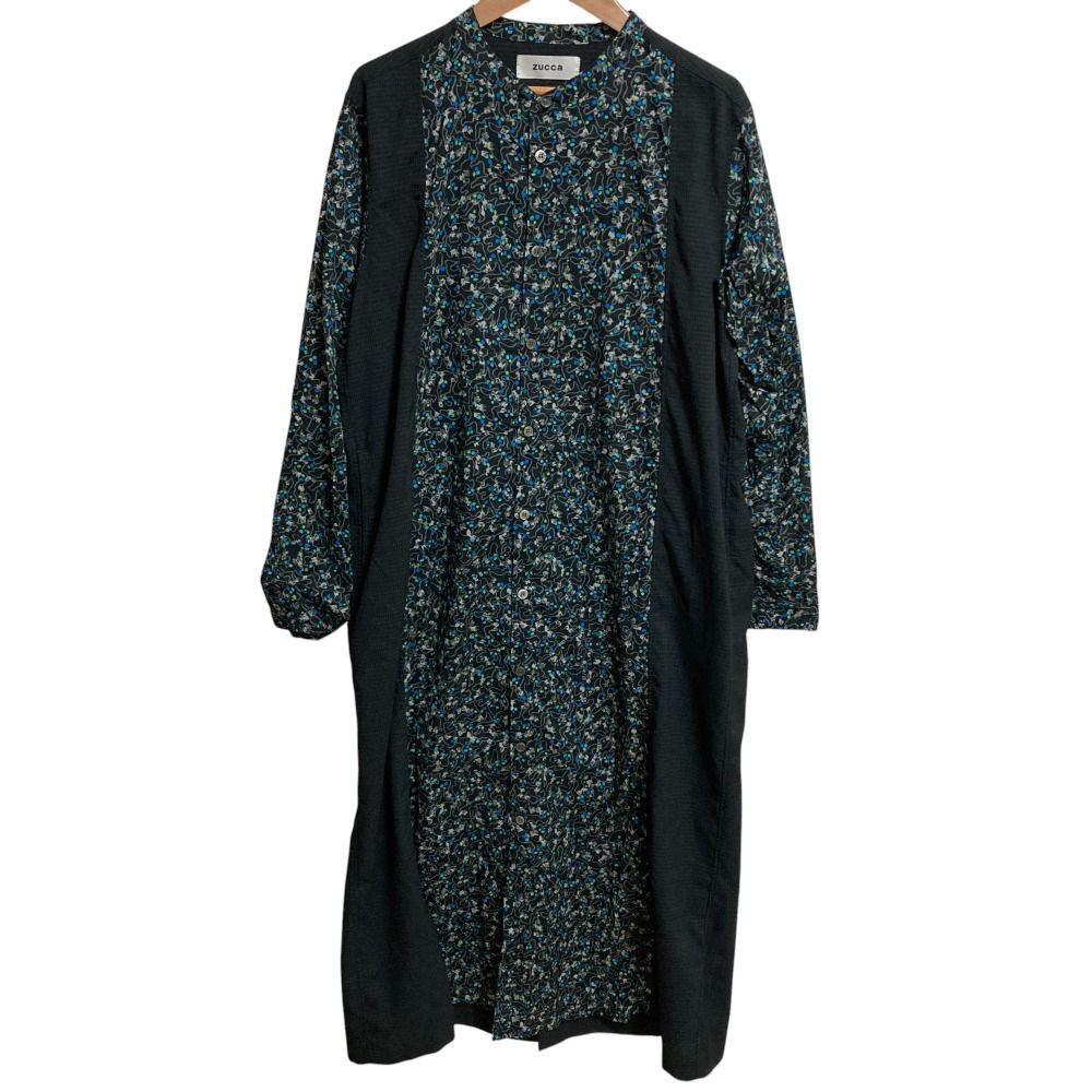 美品 23AW Zucca ズッカ グラニュラープリント シャツワンピース M