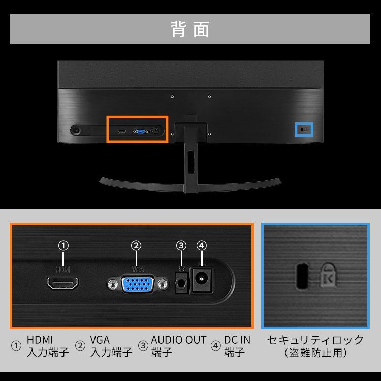 公式】モニター 23インチ フルhd 100Hz VA スピーカー内蔵 PCモニター