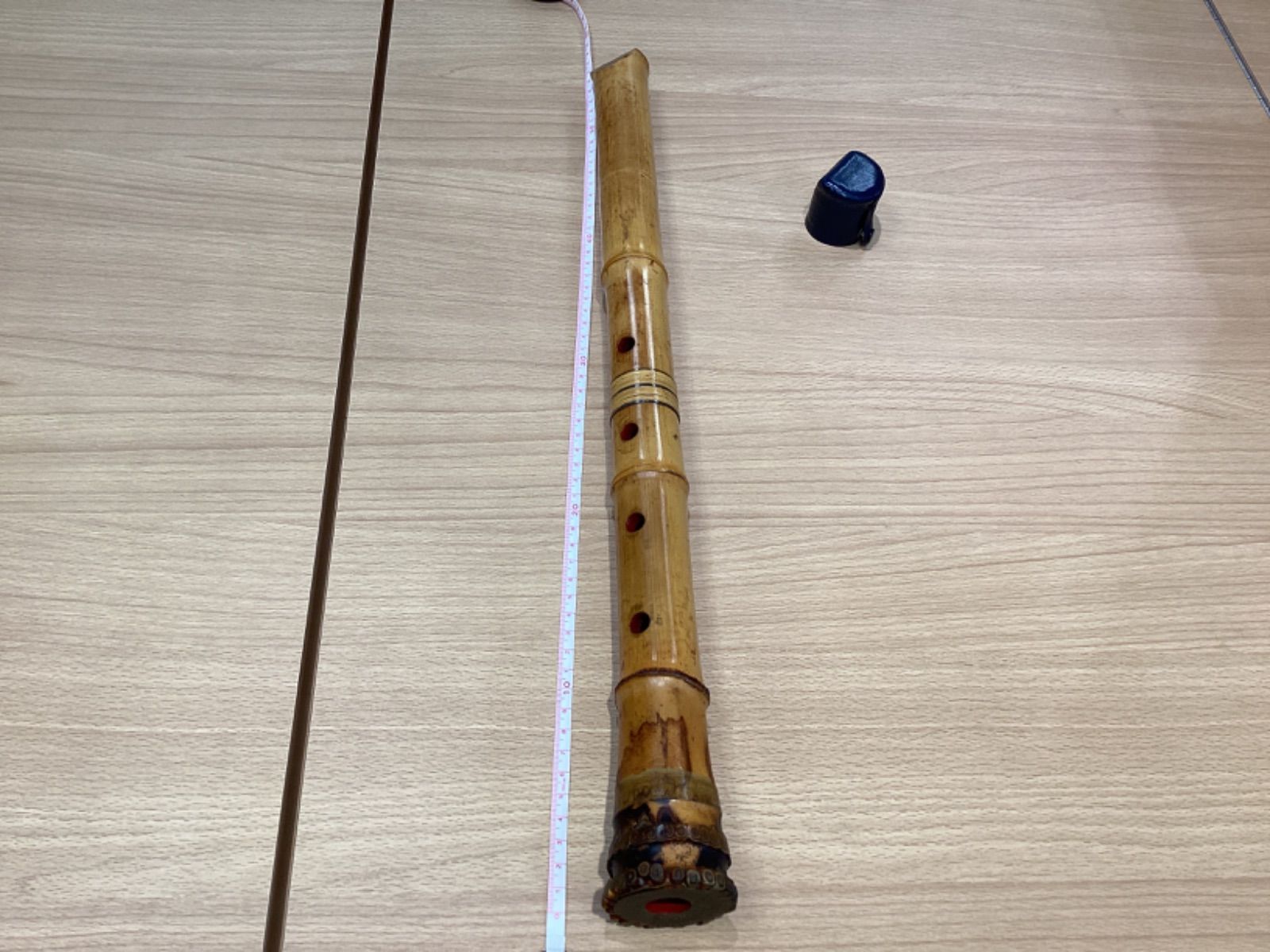 尺八 林山 銘 1.9尺 歌口銀縁 藤巻 銀三線 琴古流 和楽器 笛 虚無僧 尺八 林山 銘 1.9尺 歌口銀縁 藤巻 銀三線 琴古流 和楽器