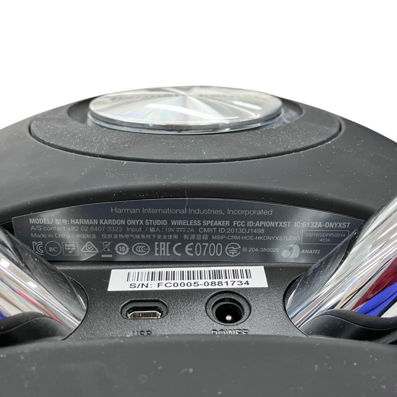 harman/kardon ワイヤレススピーカー ブラック 186001 現状品 harman kardon ワイヤレススピーカー ブラック