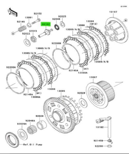 ジラーチ カワサキ ニンジャ ZX 12R クラッチリリース ロッド Rod Clutch