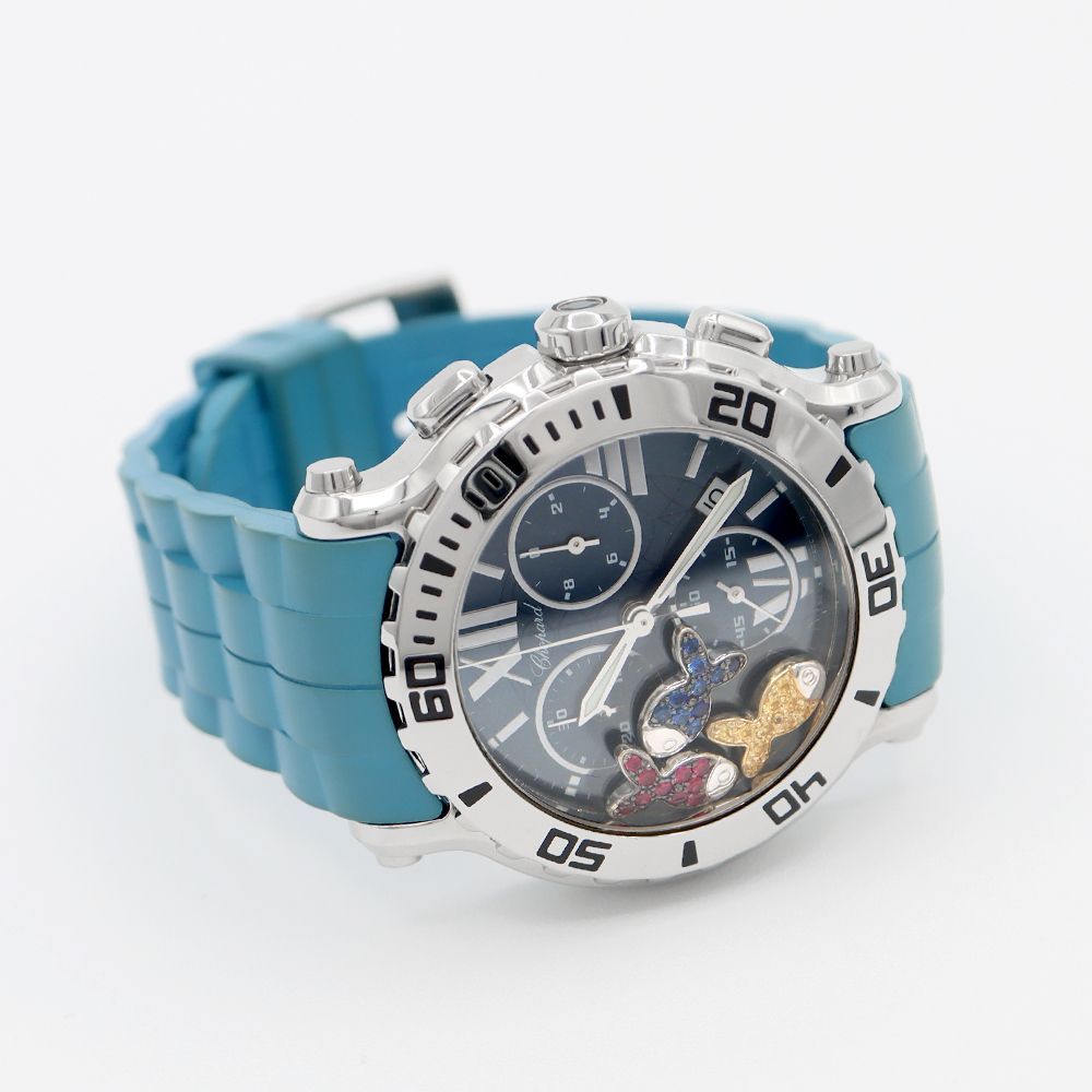電池交換済 Chopard ショパール ハッピースポーツ フィッシュ クロノ