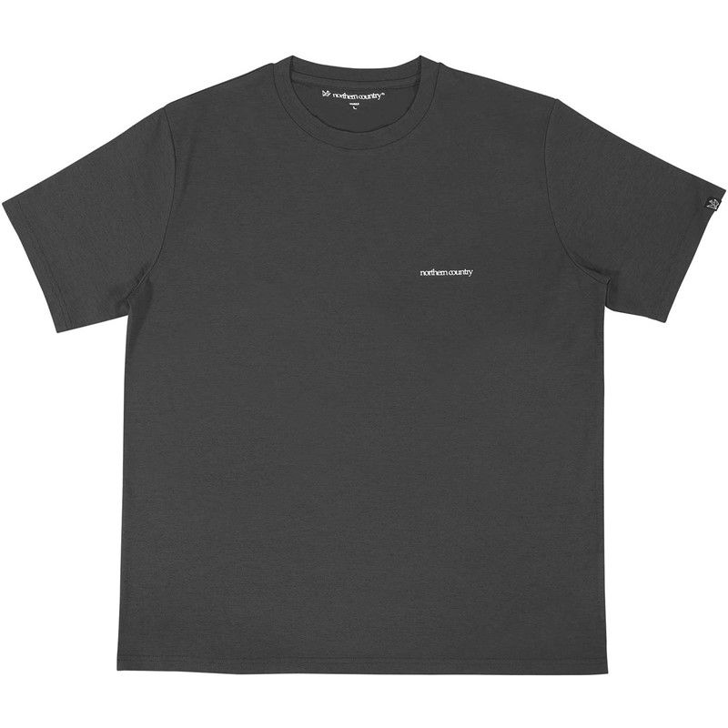 【本物保証，2026】 ノーザンカントリーnortherncountry ハイブリッドT-シャツ バッグプリント アウトドアハンソデTシャツ (tr1314-bk)、ブラック その他