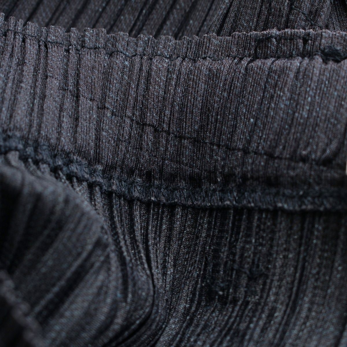 プリーツプリーズ イッセイミヤケ デニム転写 プリーツ パンツ  