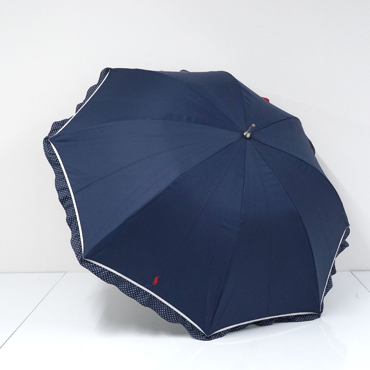 ポロラルフローレン　晴雨兼用　新品未使用 WEB限定】遮光100% 晴雨兼用 折りたたみ日傘 ”ワンポイント