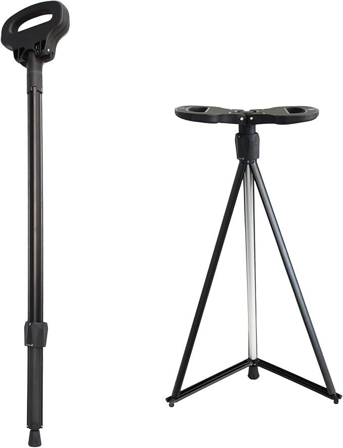 プレゼント 一本杖 ワンタッチ 介護 未使用 ハイキング ステッキチェア