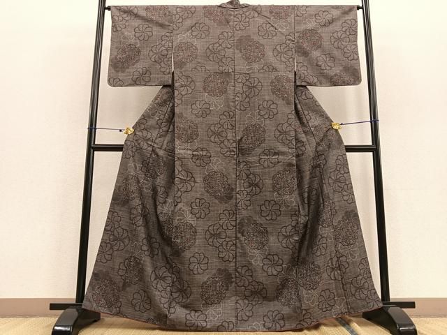 平和屋着物●本場大島紬　9マルキ　捻じ花　正絹　逸品　BAAU7006gt 平和屋着物○本場大島紬 9マルキ 捻じ花 正絹 逸品 BAAU7006gt - メルカリ