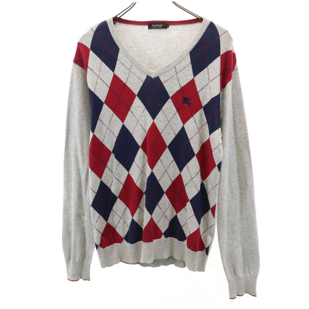 バーバリー　アーガイル柄　ニット　三陽商会 楽天市場】バーバリーブラックレーベル 三陽商会 アーガイル柄