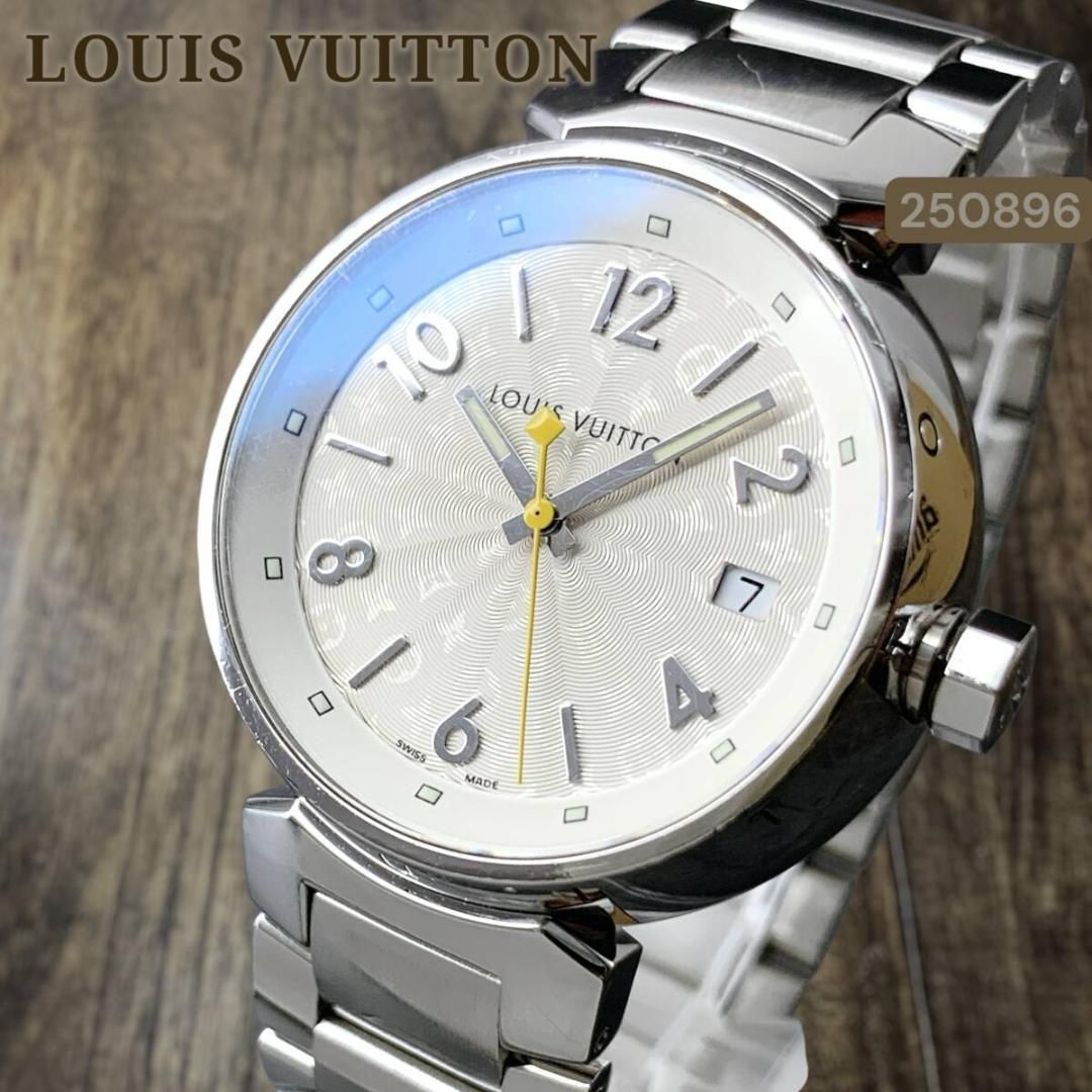 ルイヴィトン タンブール Q1313 腕時計 SS デイト レディース腕時計