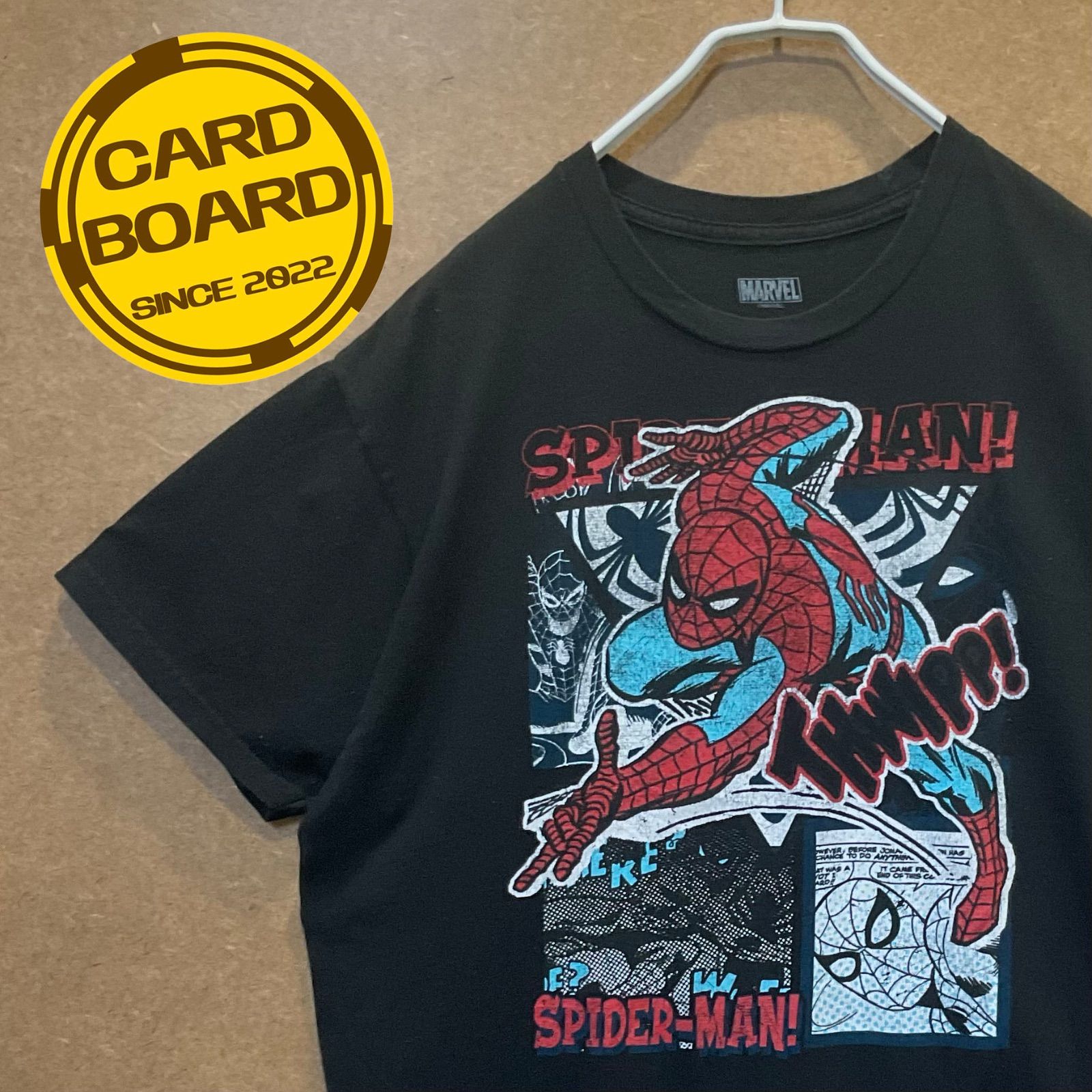 USA輸入古着 スパイダーマンSPIDER-MAN マーベルMARVEL アメコミ半袖t 