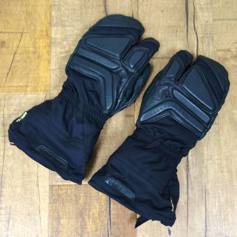 ブラックダイヤモンド Black Diamond 厳冬期用 グローブ 手袋 3本指 ゴアテックス GOAT SKIN 山羊革 レザー 防水 防寒