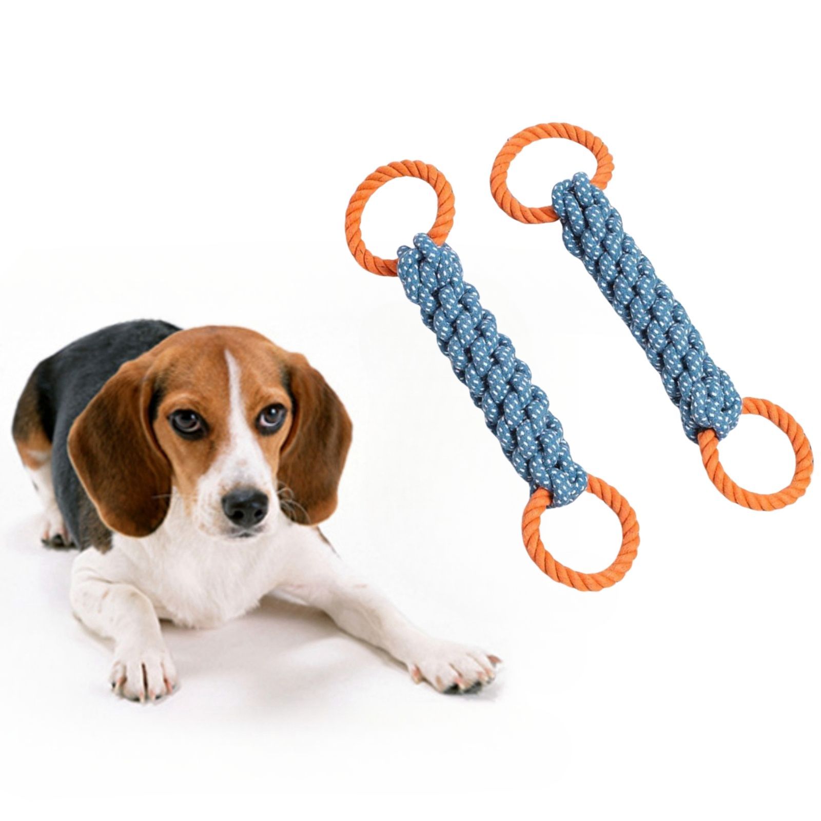 犬用おもちゃ 綱引きおもちゃ 噛み玩具 ロープおもちゃ 中型 大型犬