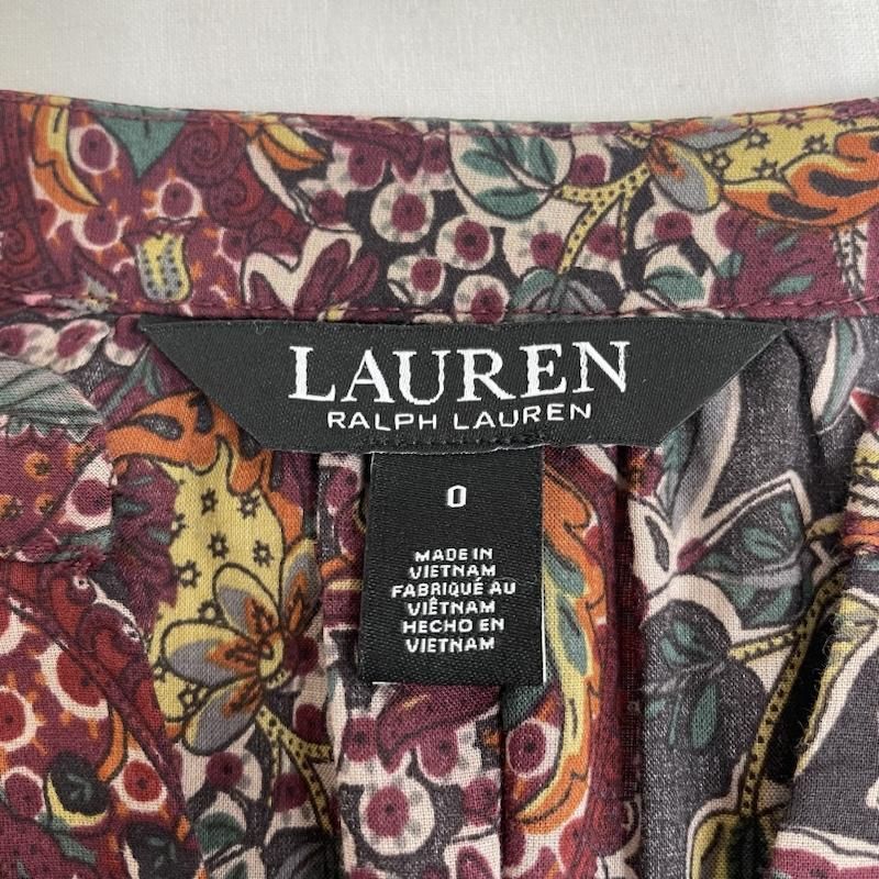 LAUREN RALPH LAUREN ローレンラルフローレン ワンピース ロングスカート フローラル 花柄 コットン ボイルティアード ドレス ワンピース 総柄