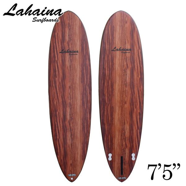 西濃運輸営業所止め サーフボード ラハイナ/LAHAINA 7'5 L20BR ミッドレングスウッド調 ファンボード 送料無料